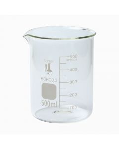 500 ml Low Form Graduated Glass Beaker Karter Scientific 213D26 - Two Pack